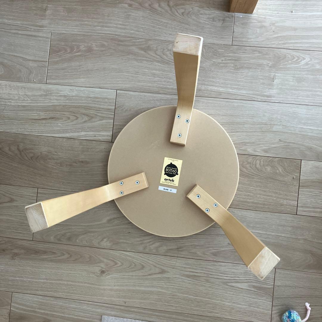 値下げ！Artek アルテック Stool 60 リノリウム　スコープ　オリーブ