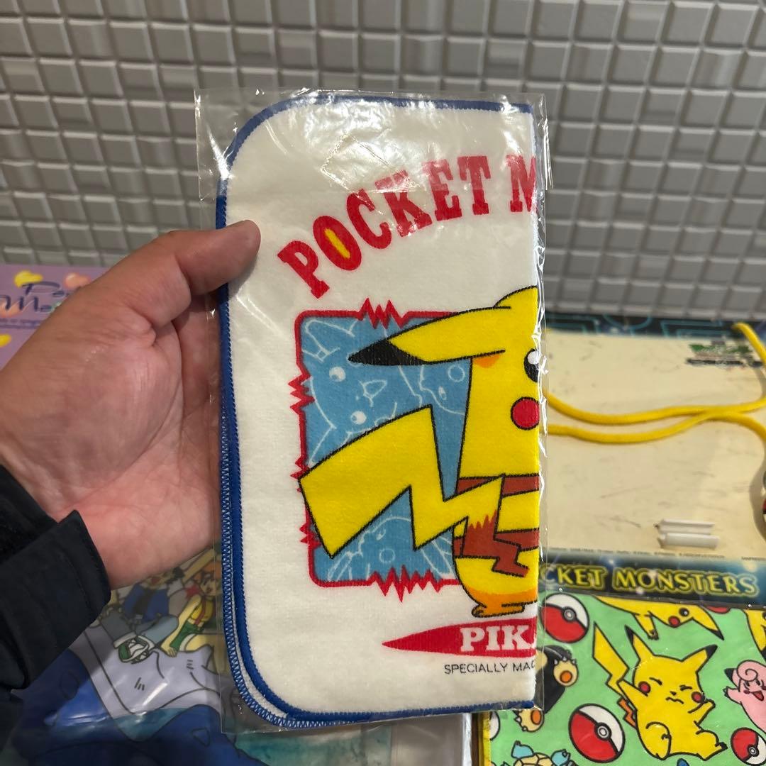 初代　ポケモングッズ　タオル　ハンカチ　ビーチバック　スプーン　黒板