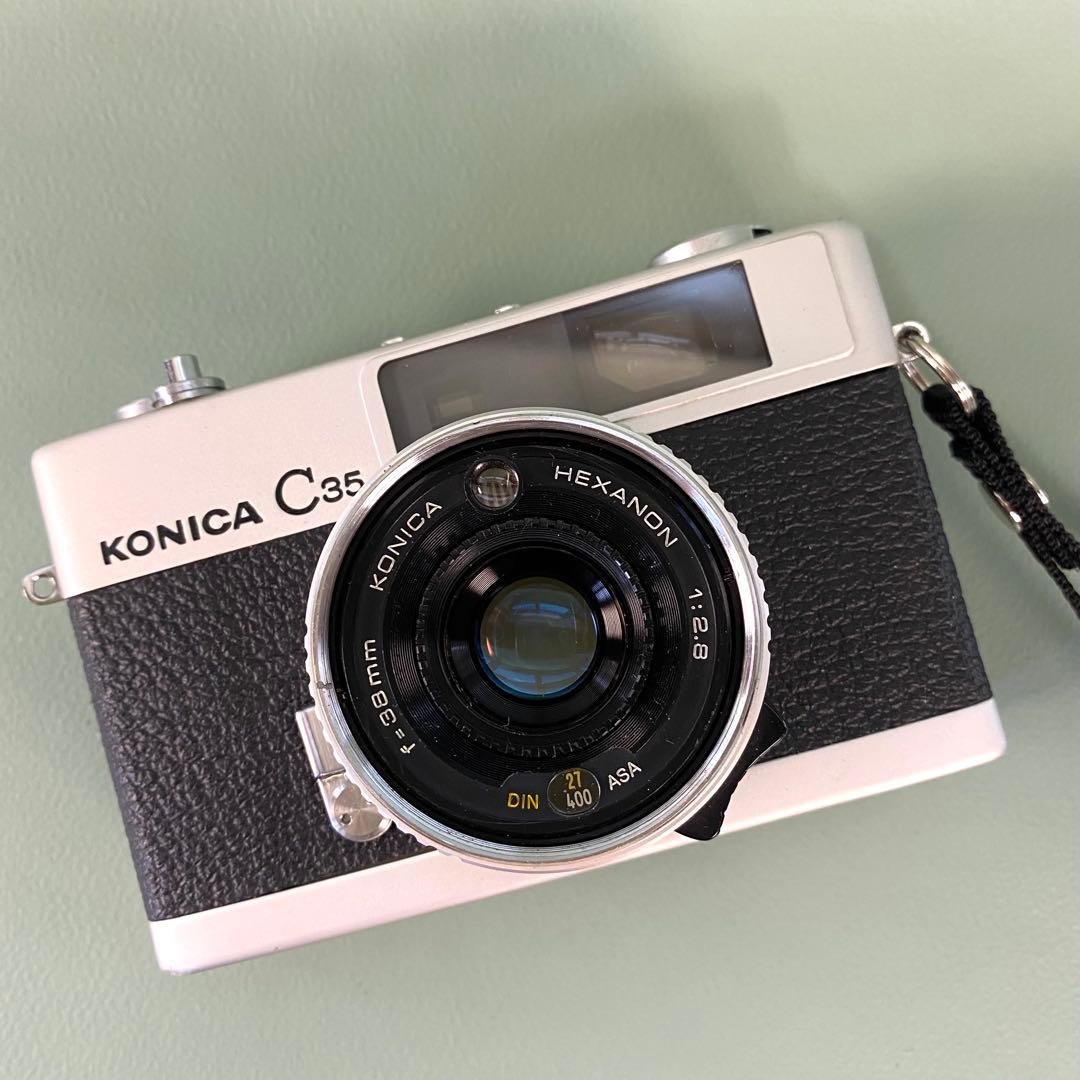 作動保証1ヶ月】整備済、完動品/ コニカ Konica C35 初期型
