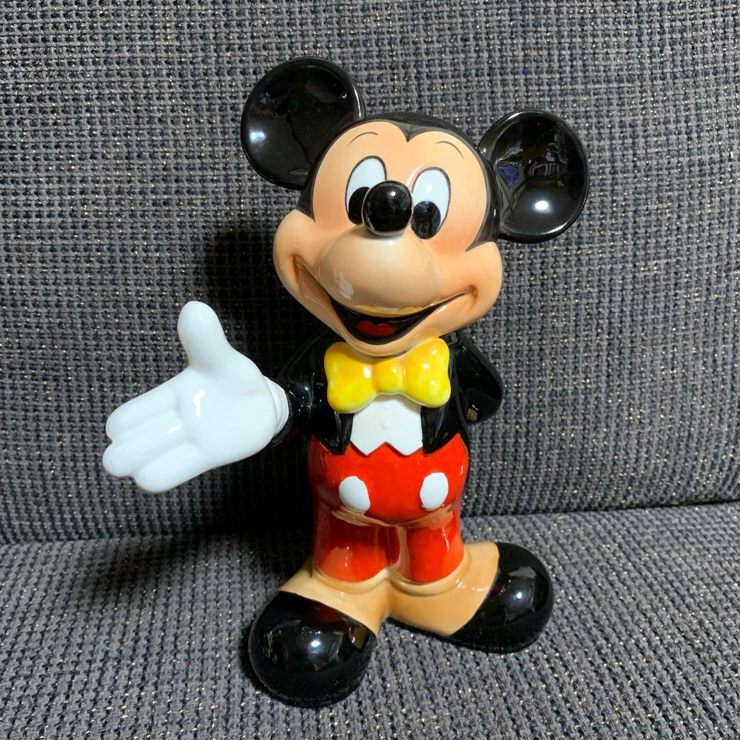 希少 レア ディズニー ミッキー＆フレンズ 陶器 フィギュア オルゴール