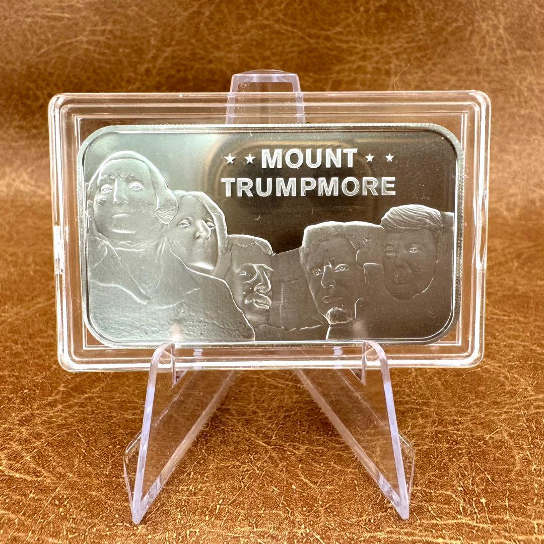 純銀バー 1オンス マウントトランプモア 1oz Mount Trumpmore Trump 1