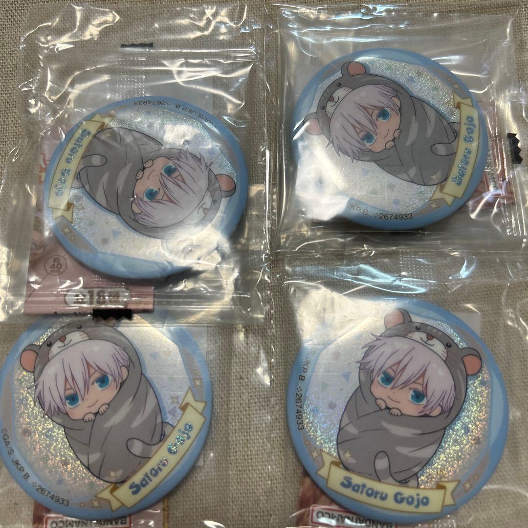 呪術廻戦 五条悟 缶バッジ ぷにとっぷ パフェのるアソート バンダイ