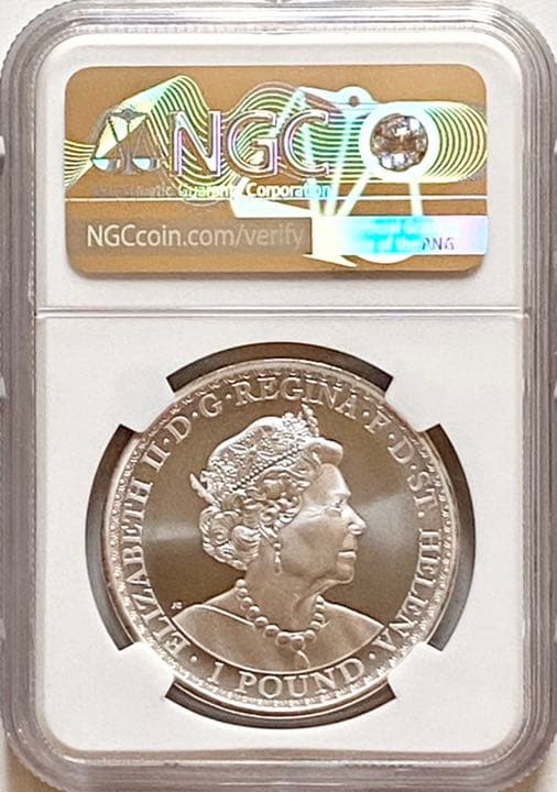 世界19枚】2020年 ウナとライオン 1ポンド 銀貨 NGC MS70