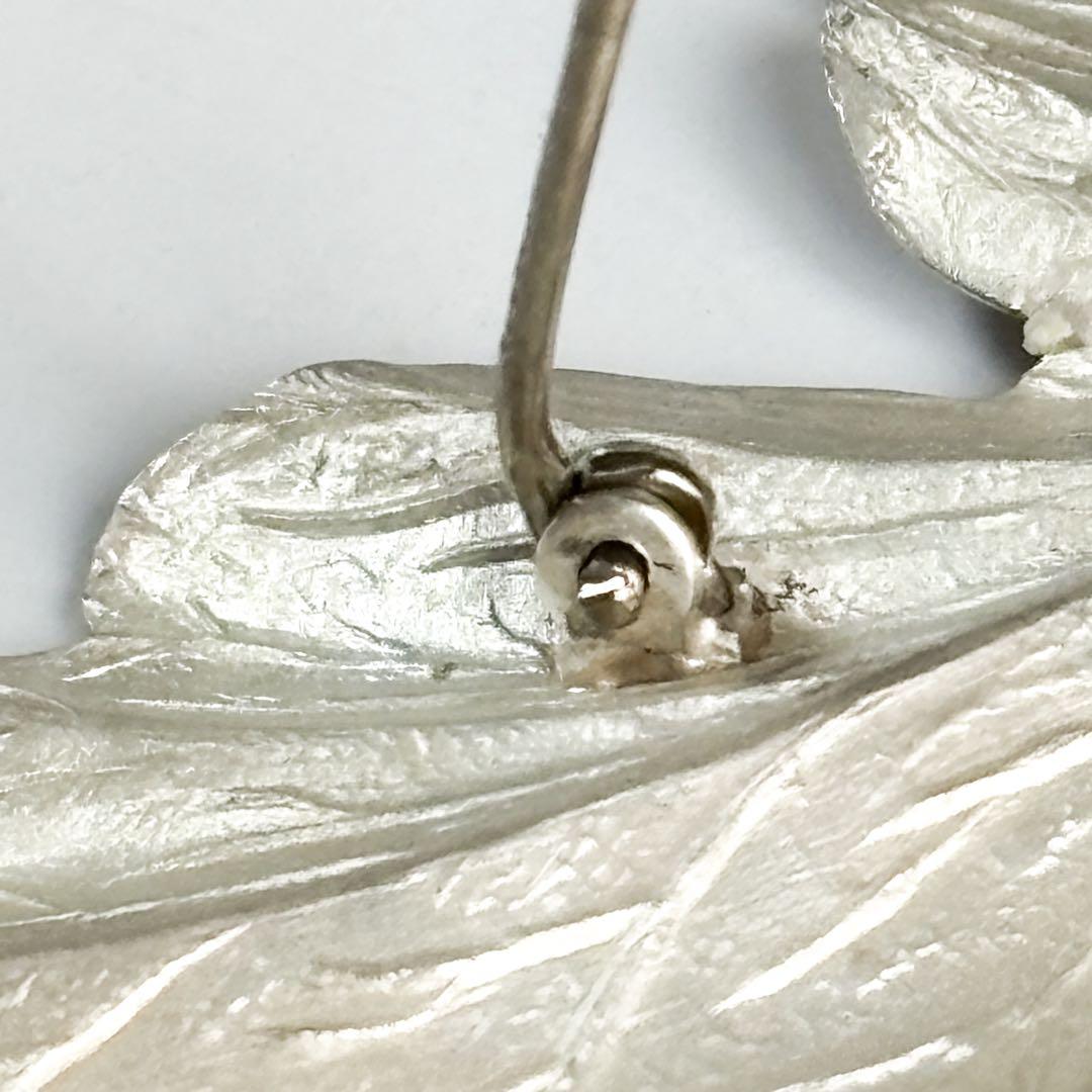 極美品☆希少 大サイズ ティファニー リーフ 葉 モチーフ ブローチ SV925