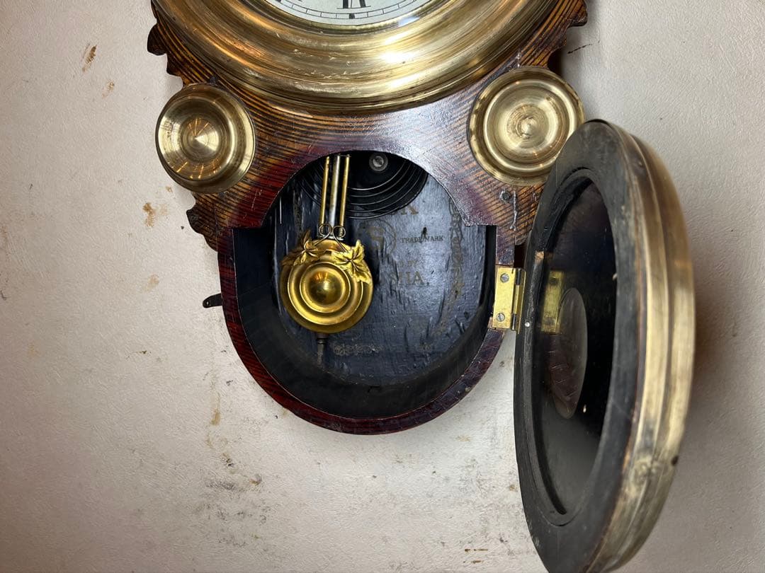 精工舎　だるま　柱時計　古時計　振り子　レトロ　ゼンマイ　ボンボン　アンティーク