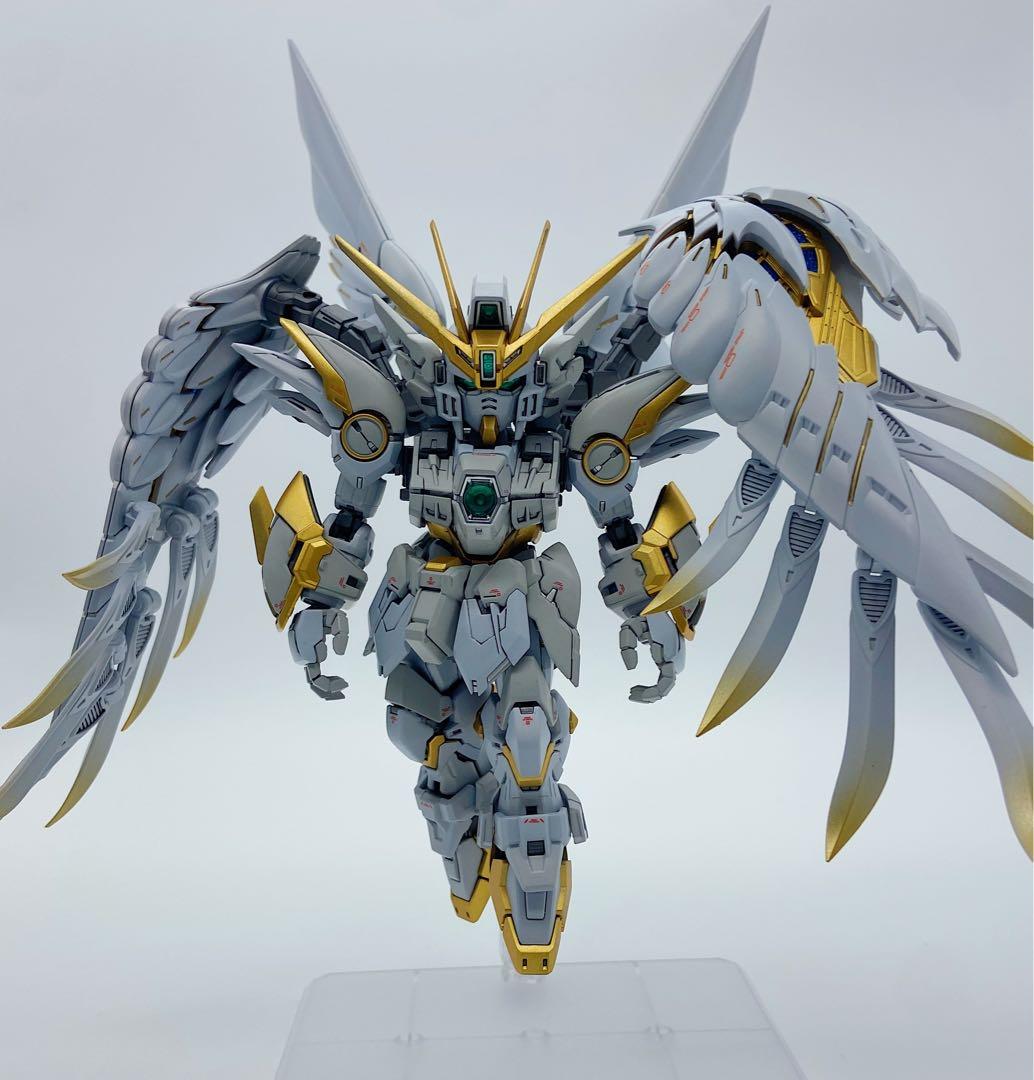 MGSD ウイングガンダムゼロewスノーホワイトプレリュード塗装完成品