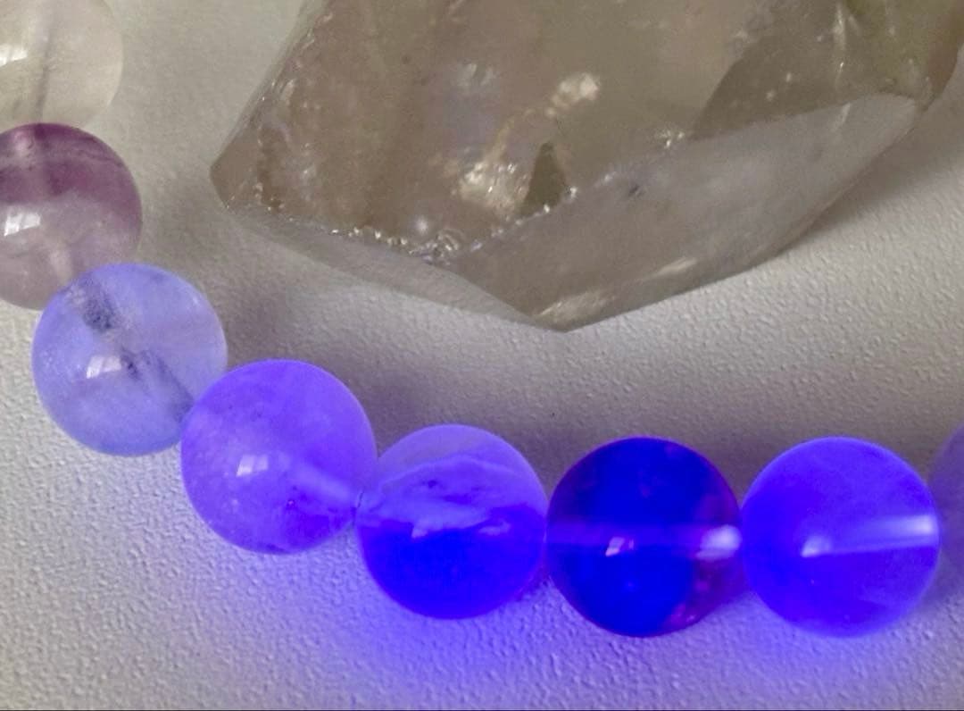 最高品質　幻想世界に架かる美しき虹　幻のレインボーシャインフローライトのブレス