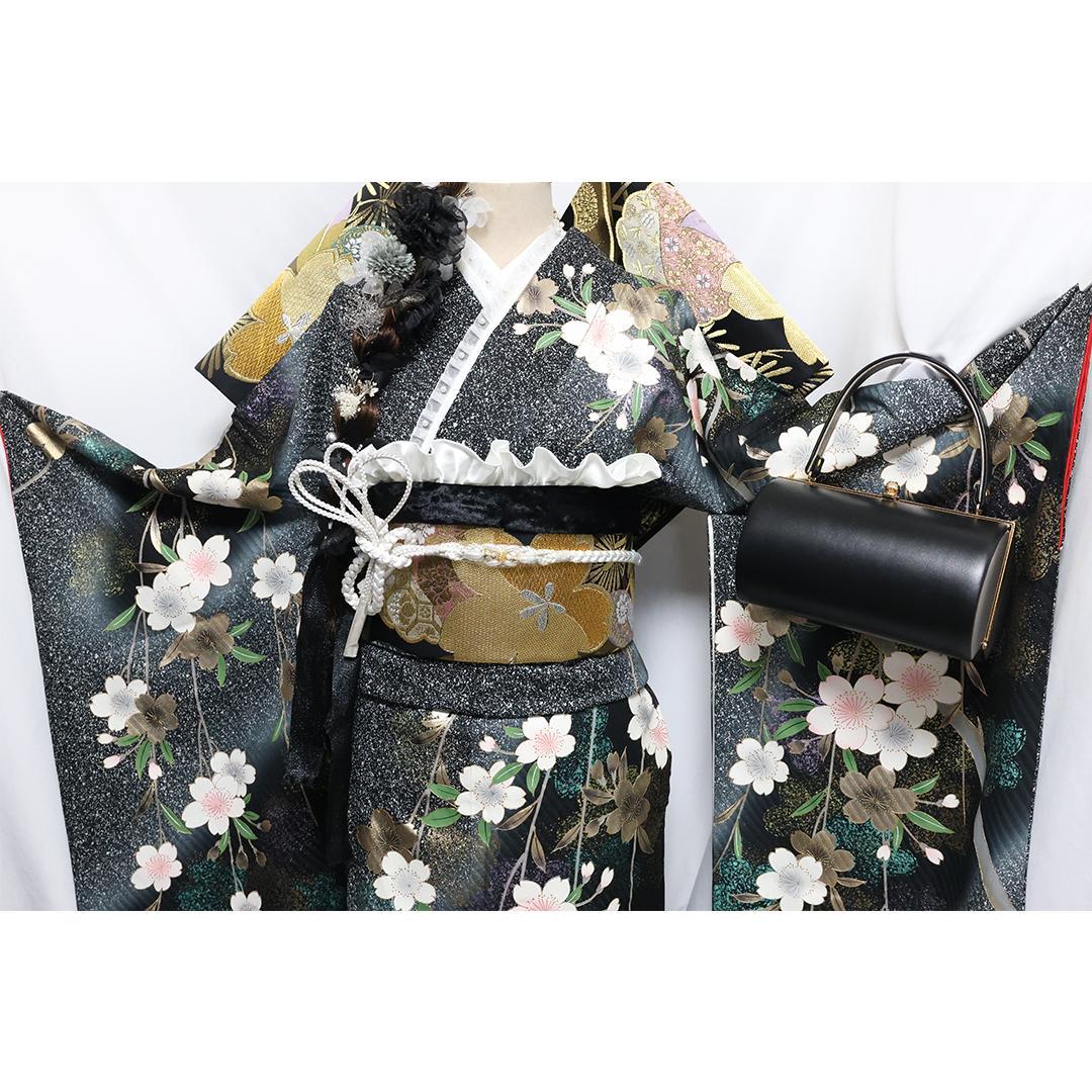 状態良好】 振袖7点セット174cm ◇トールサイズフルセット成人式IY52