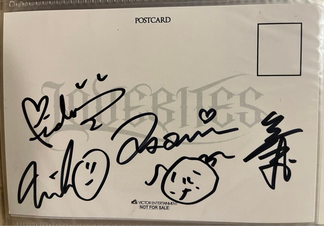 LOVEBITES初期直筆サインポストカード②