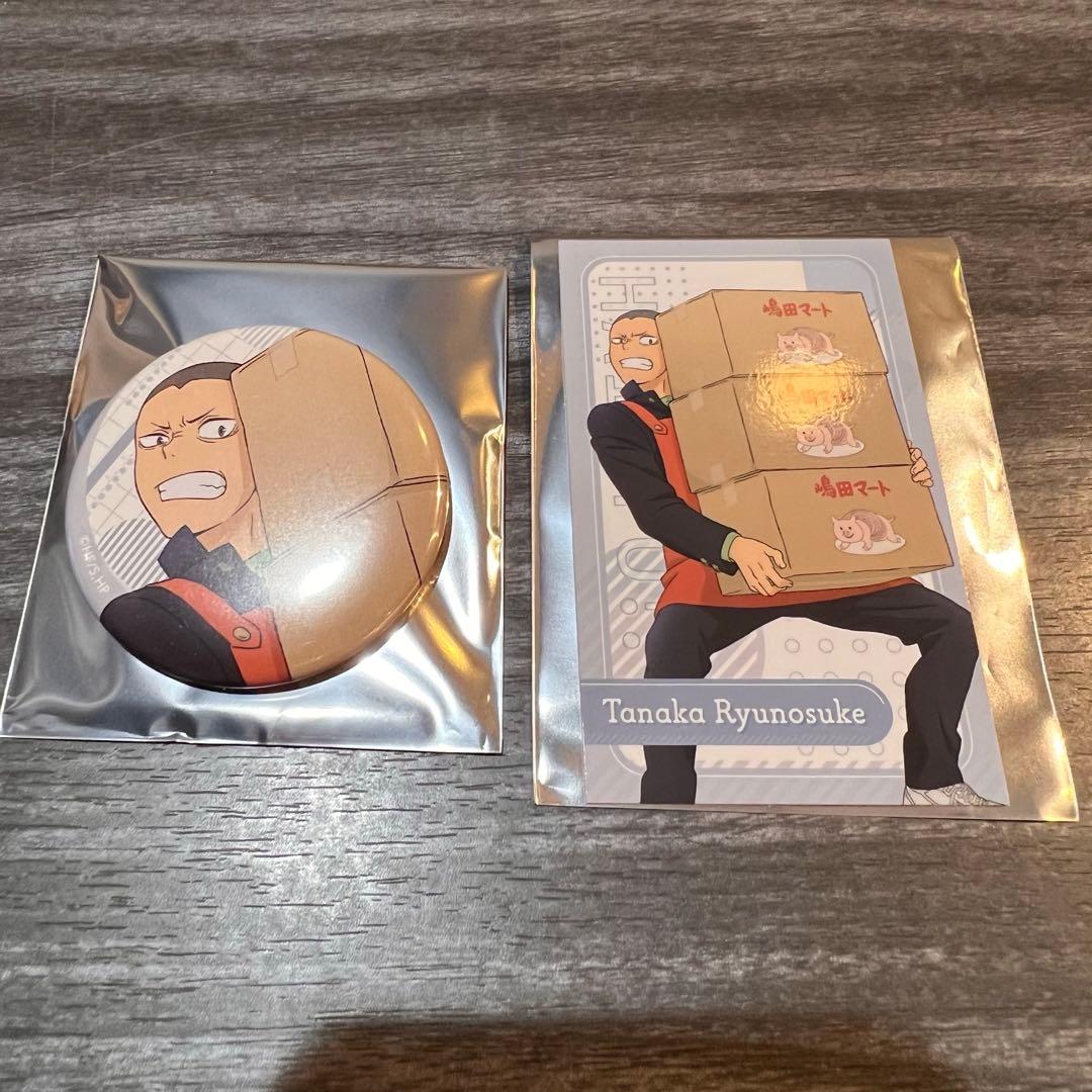 ハイキュー 田中龍之介 職業体験フェア カードセレクション 缶バッジ