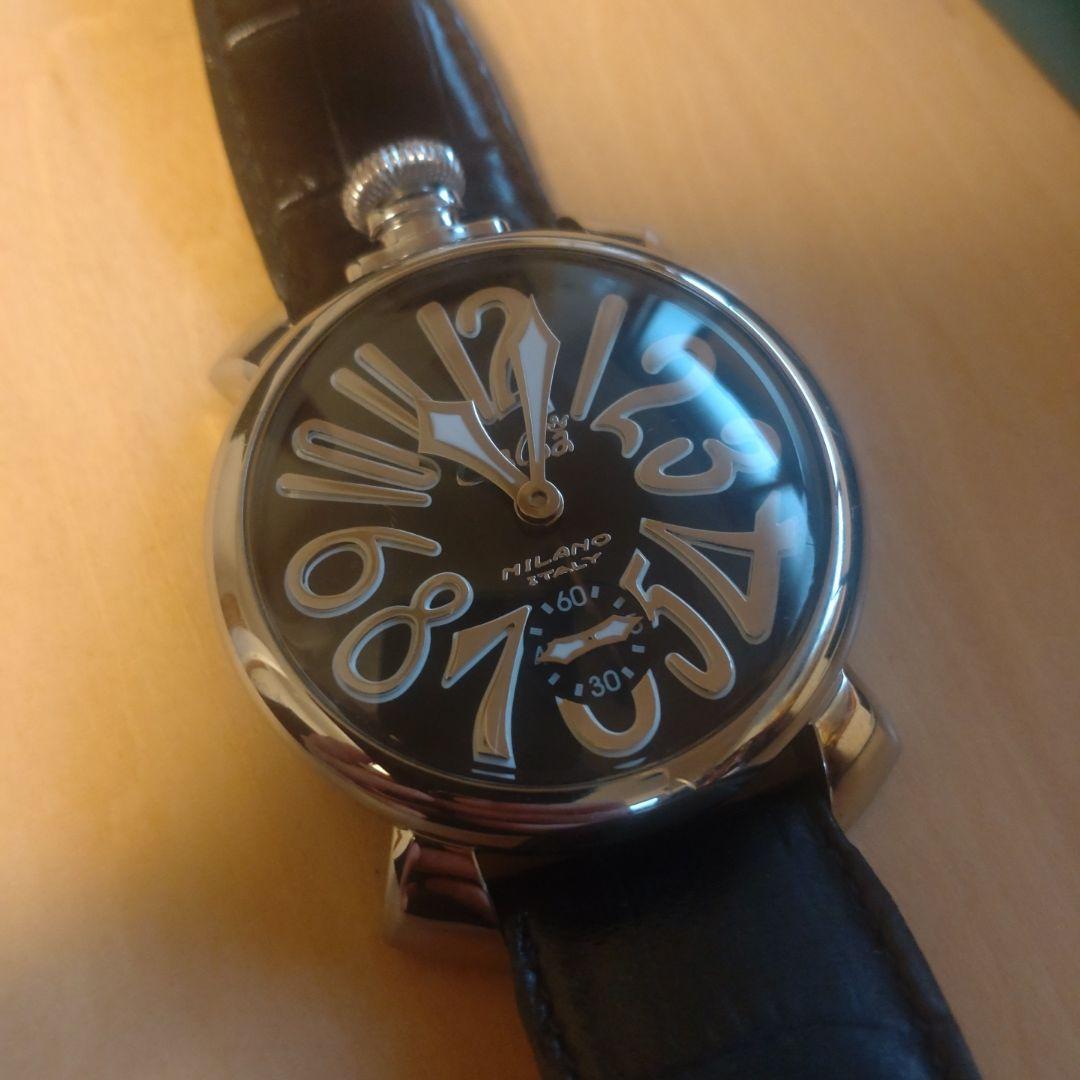 GaGaMilano ガガミラノ 手巻き時計 黒
