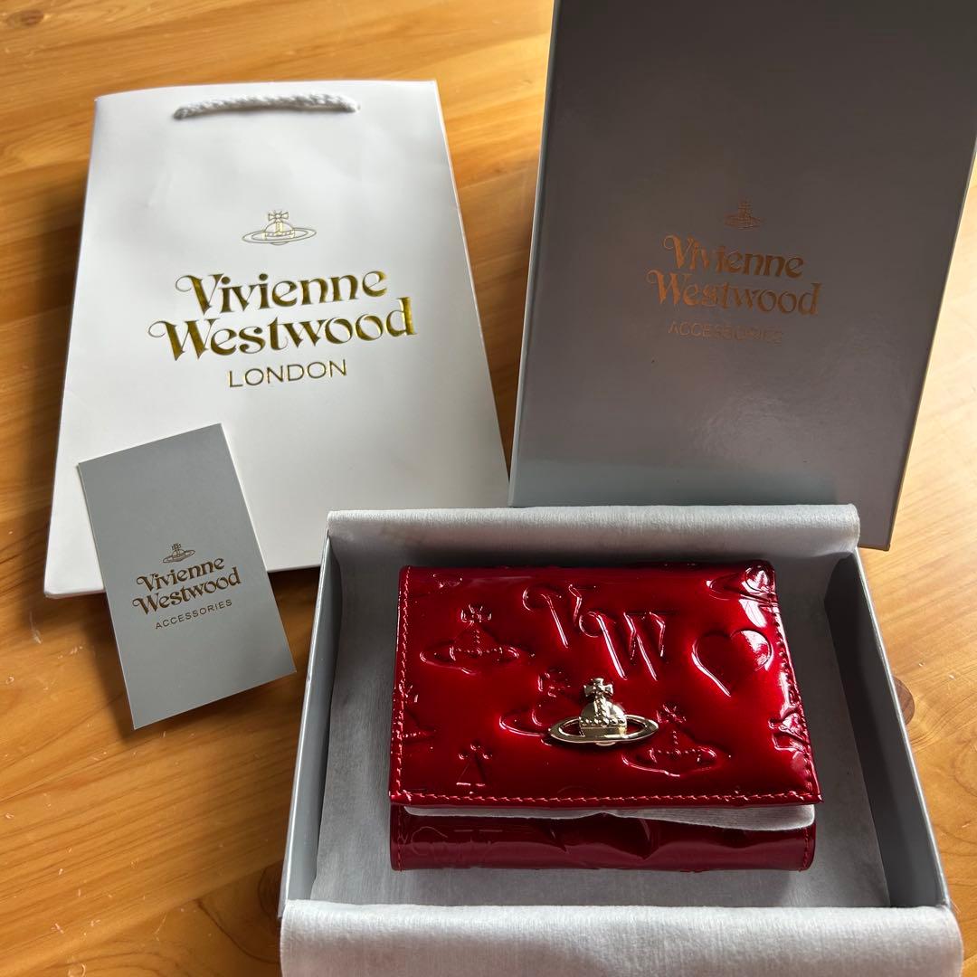 Vivienne Westwood 三つ折り財布 レッド - メルカリ