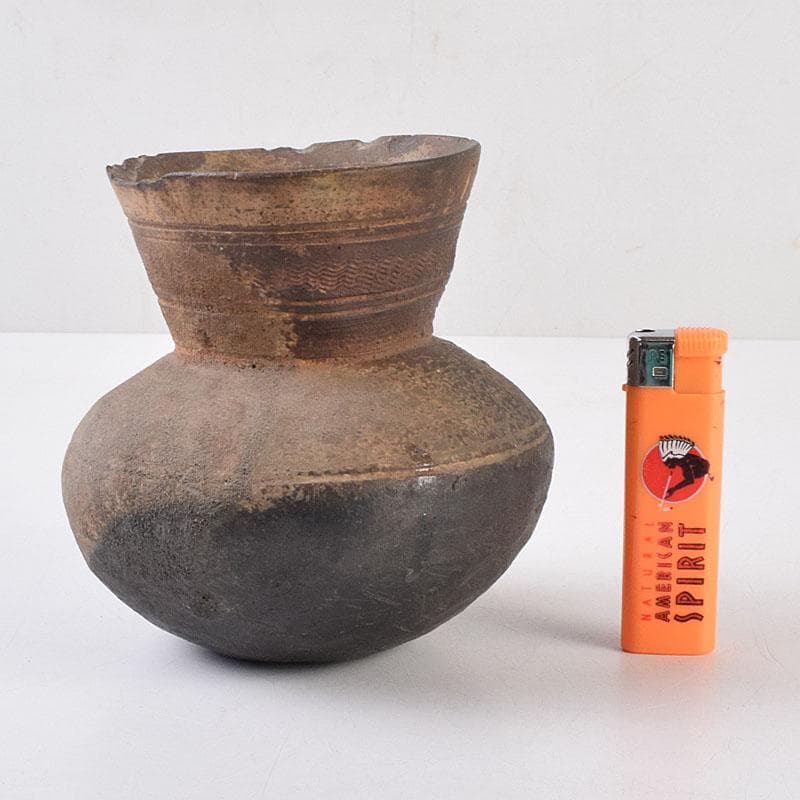 朝鮮美術　須恵器　新羅土器　新羅無細土　壷　C　R9089