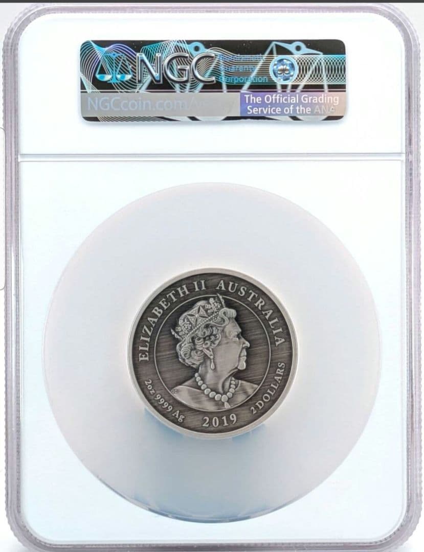 ビクトリア女王 200周年記念 2オンス シルバー アンティークカメオ