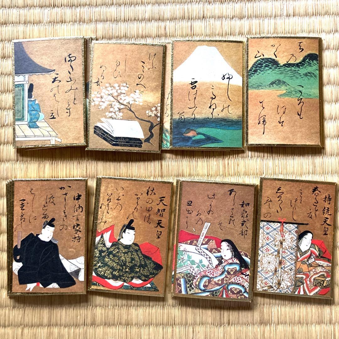 値下げ！☆紫式部、清少納言☆ 桐箱入 光琳かるた 百人一首 解説書付き