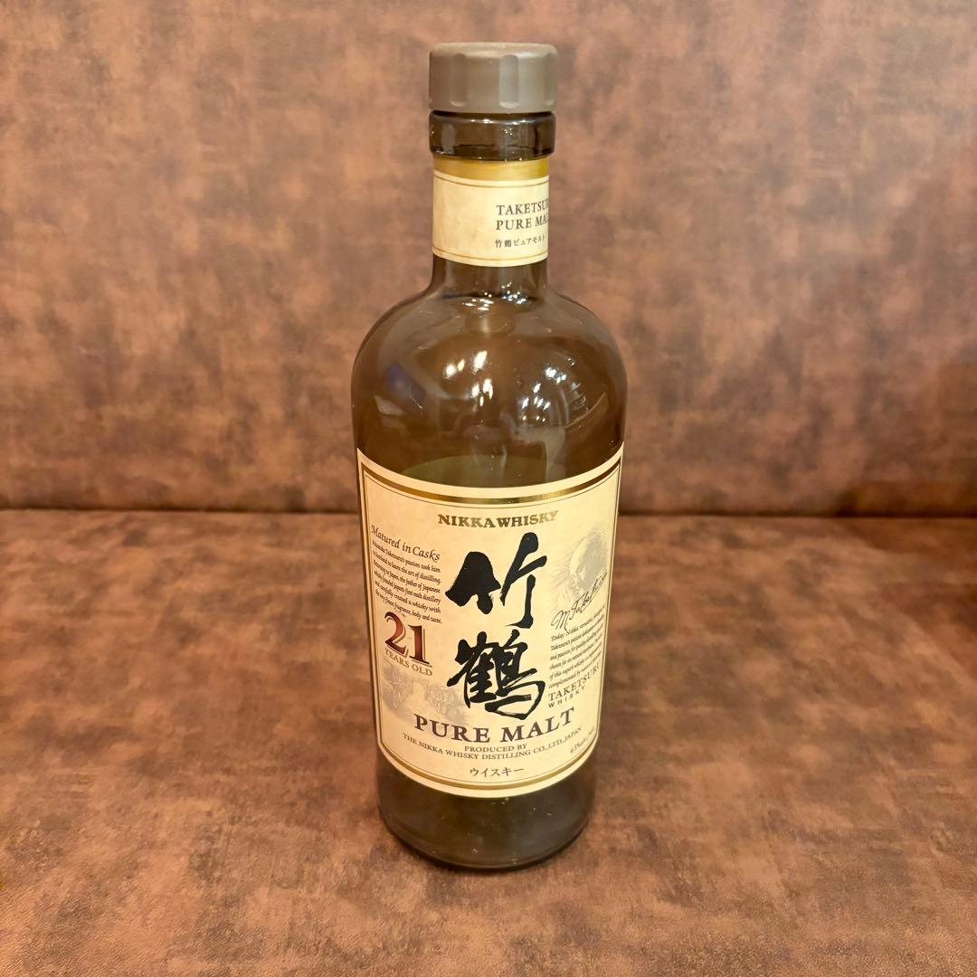 未開封 希少 ニッカウイスキー 竹鶴 21年 ピュアモルト 化粧箱 NIKKA