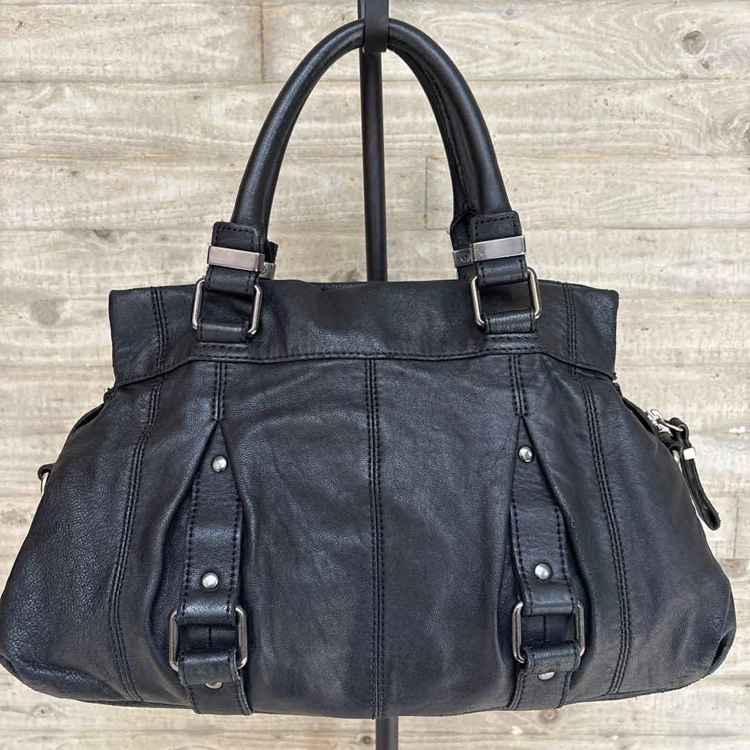 DIESEL ディーゼル　ハンドバック 　ショルダーバック　レザー　黒