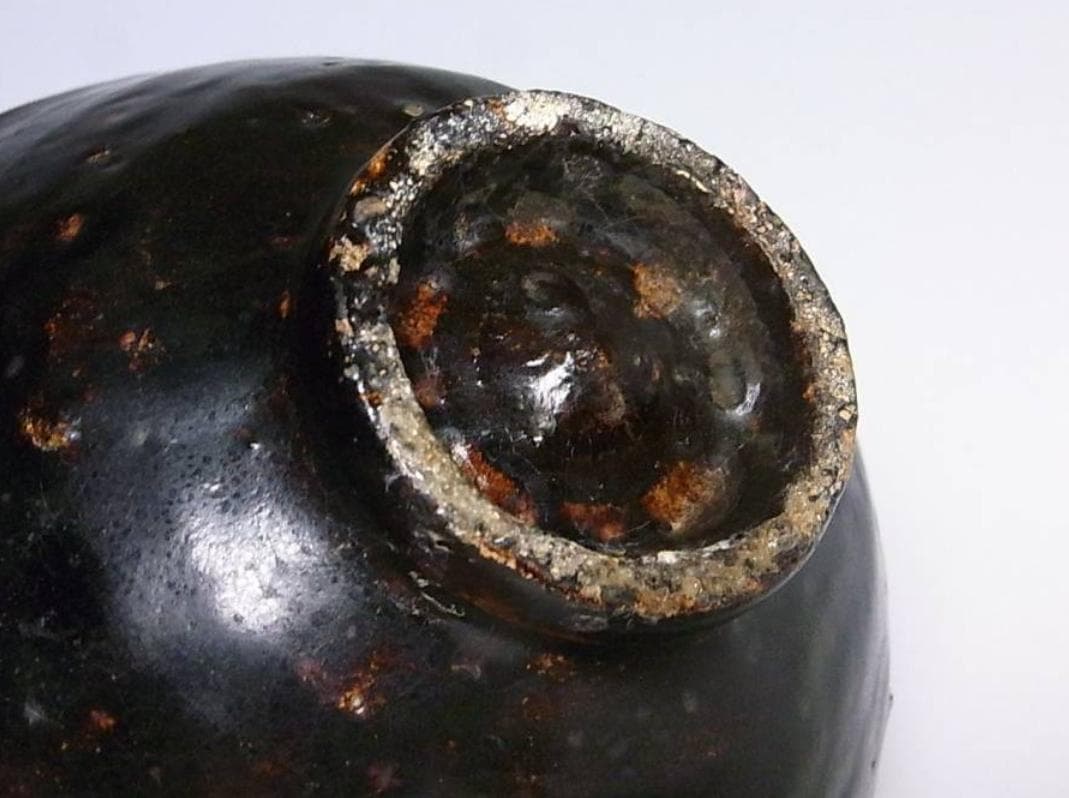 高麗天目茶碗｜李朝時代・黒釉・箱書あり