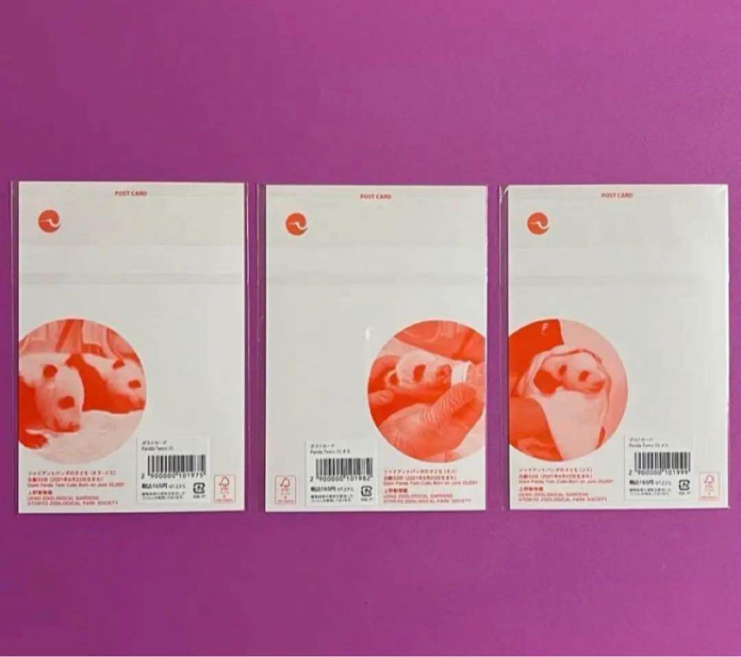 恩賜上野動物園＊シャオシャオ&レイレイ クリアファイルとポストカード