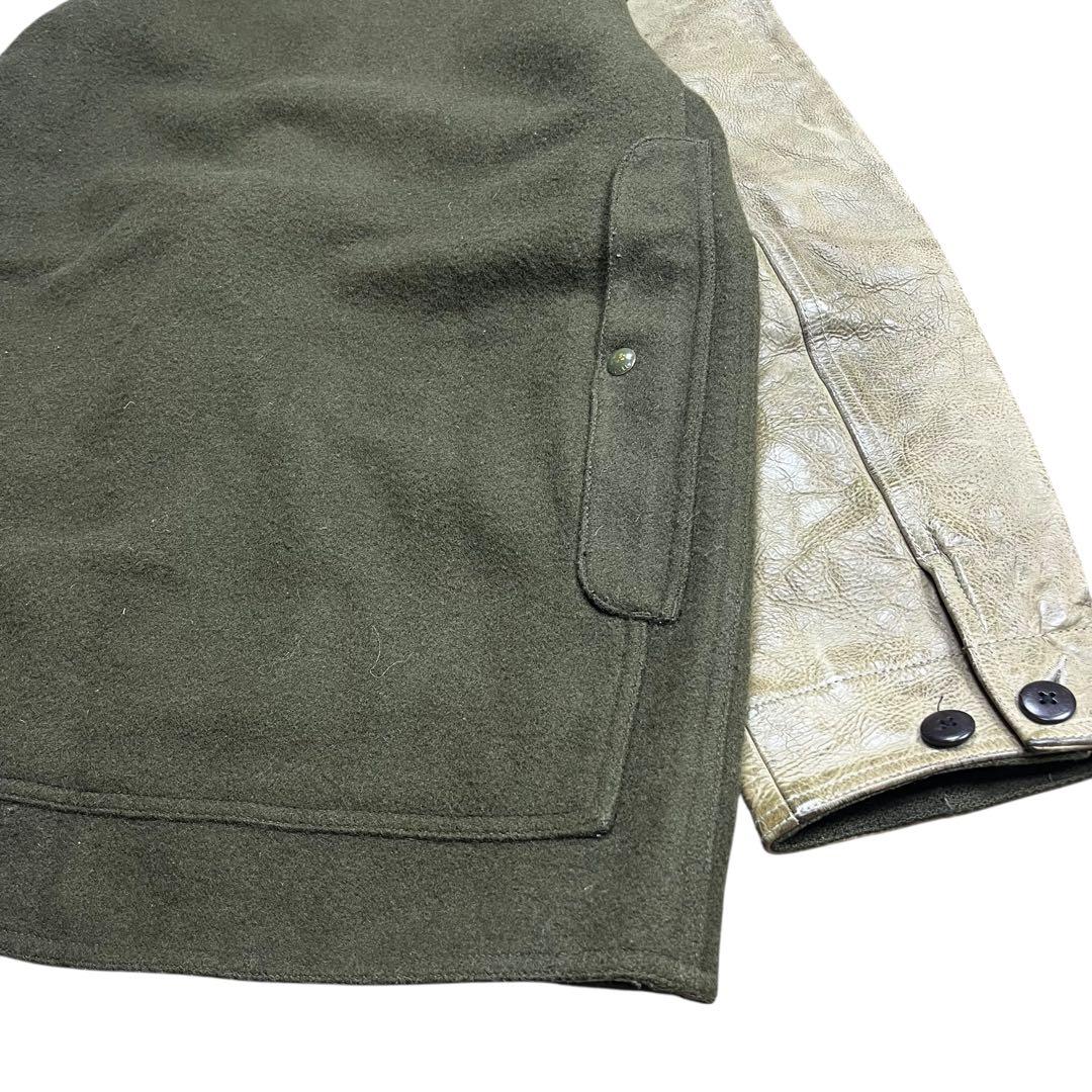 Polo by Ralph Lauren レザー ウール ハンティングジャケット