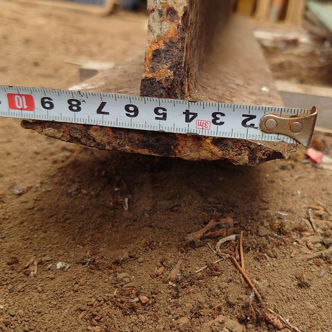 鉄道 軌条 線路 30kg レール ？ 本物 鉄 引取希望 金床 鉄骨 引取