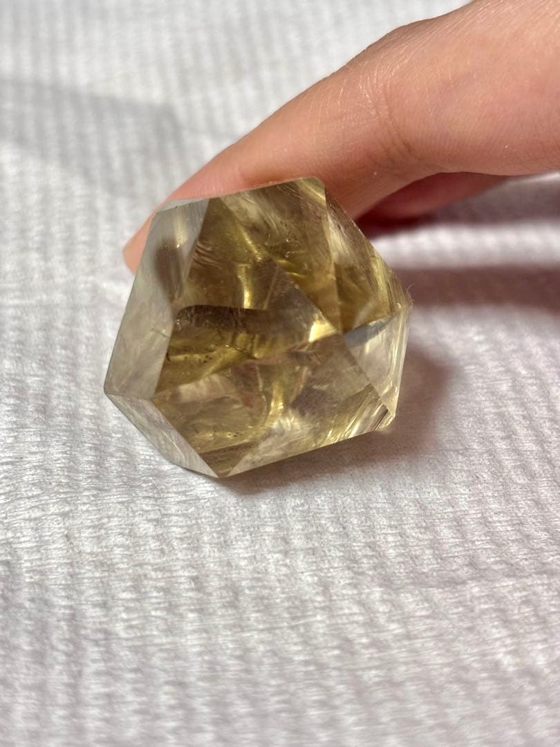 超希少】天然シトリン 多重ファントム 非加熱 セプタークォーツ ポイント