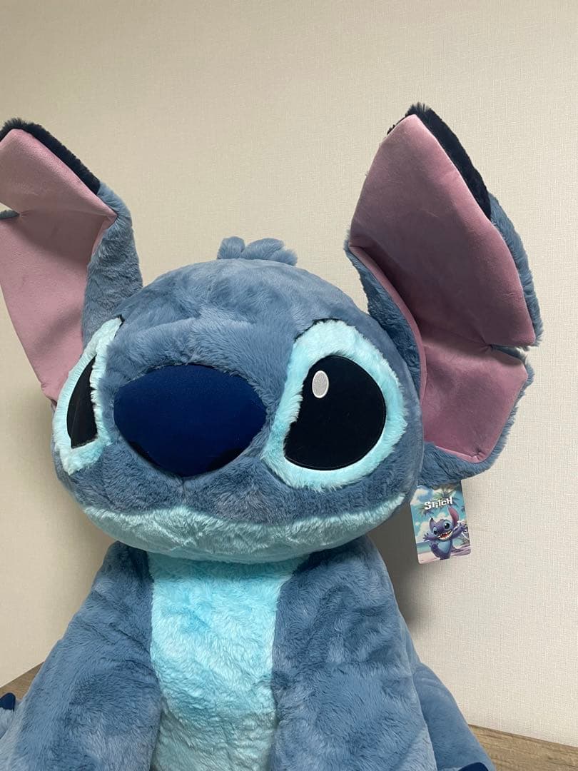 スティッチ　巨大　ぬいぐるみ　コストコ　ブランケットつき