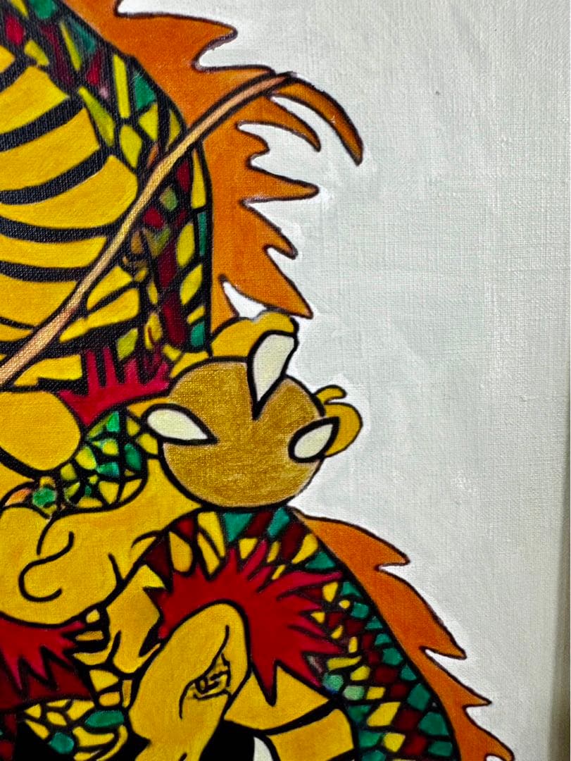 ジミー大西/ドラゴン/P10/絵画/額縁/油彩画/肉筆/手書き