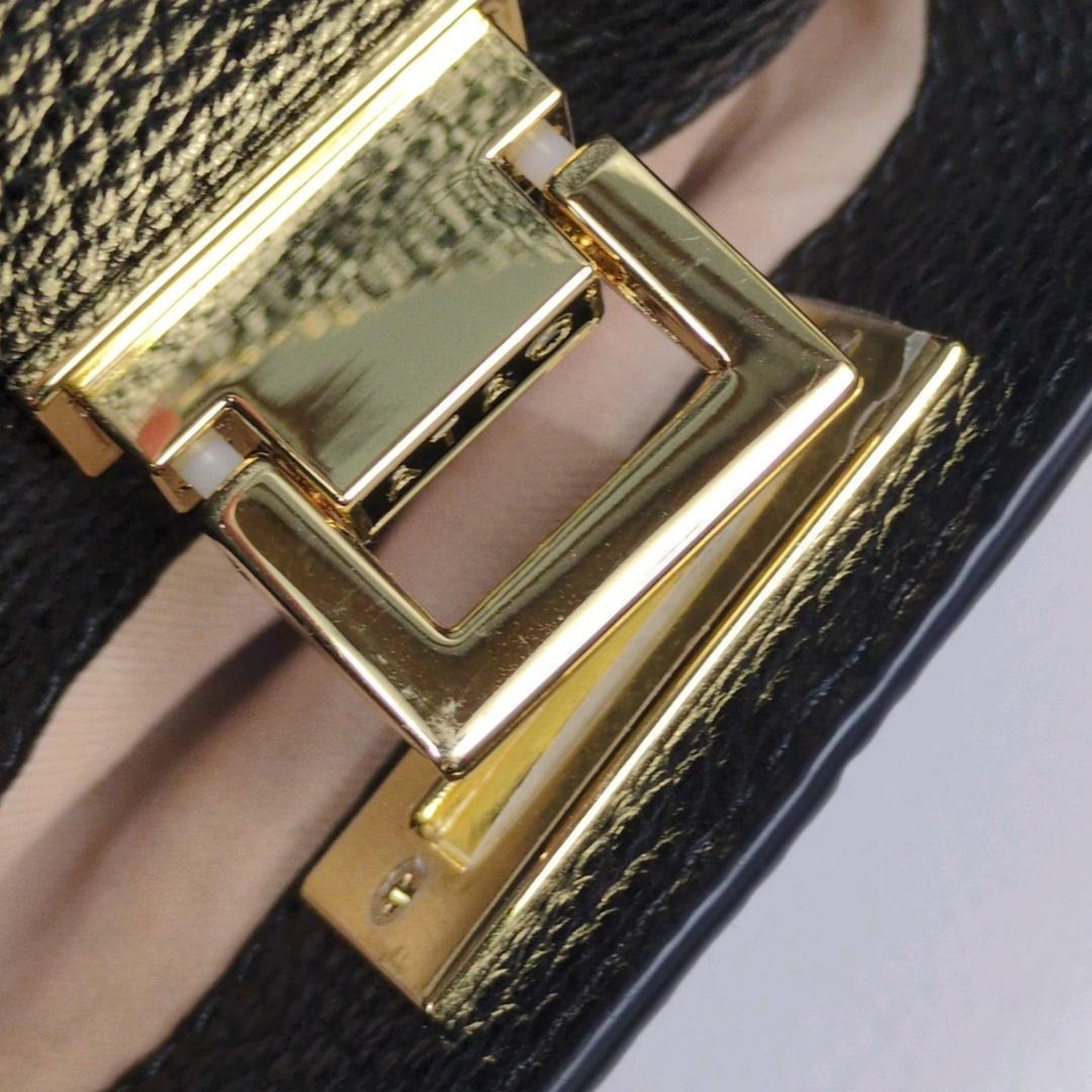 美品 ATAO アタオ ホリデー ショルダーバッグ ハンド ブラック 2way