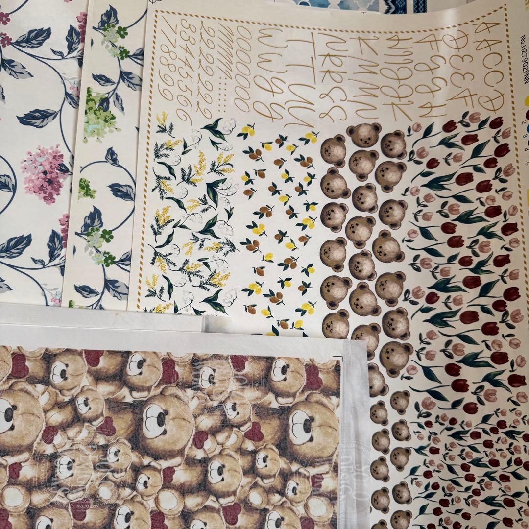 5ポーセラーツ用転写紙 21枚セット