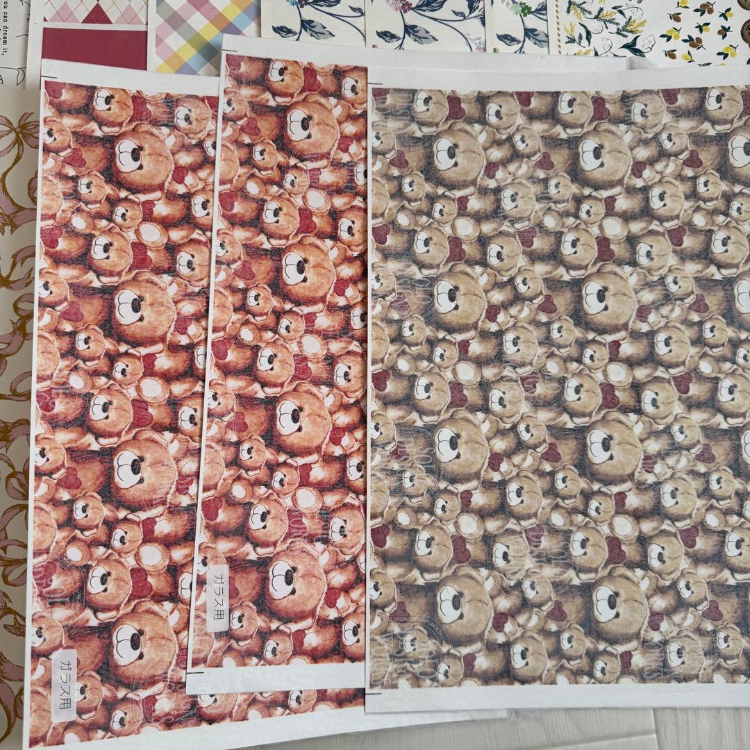 5ポーセラーツ用転写紙 21枚セット