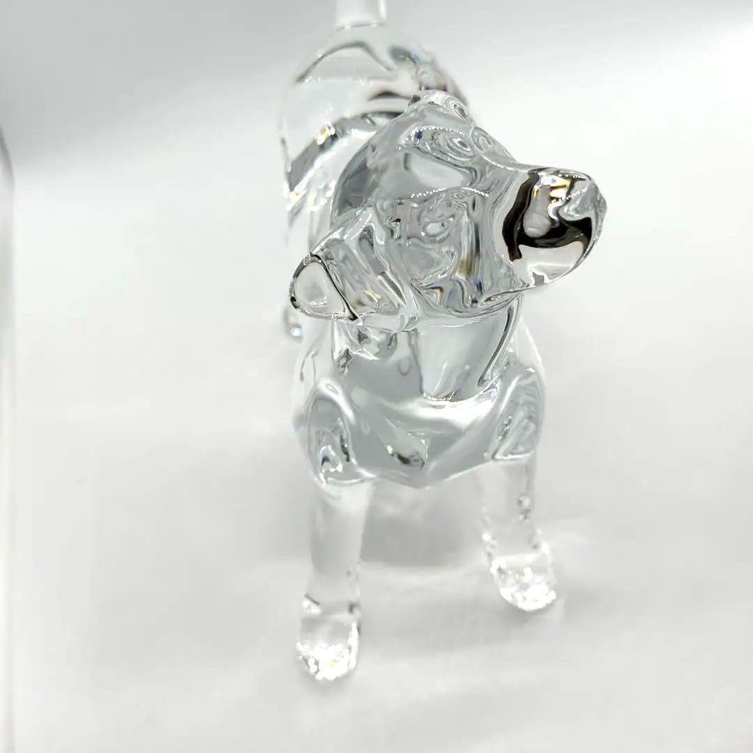 箱有り】バカラ クリスタル ラブラドール フィギュアリン 犬 ドッグ