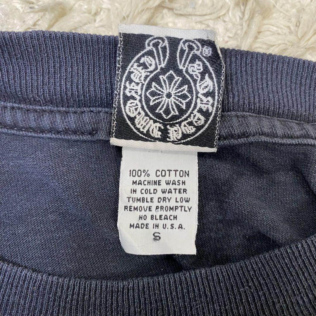 クロムハーツ オールドモデル 星条旗 ポケット 長袖Tシャツ ロンT 黒 S