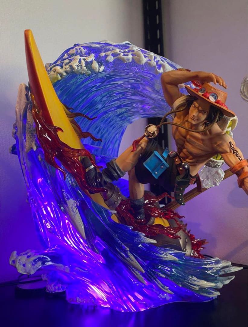 ワンピース ポートガス・D・エース フィギュア ガレージキット 塗装済み品