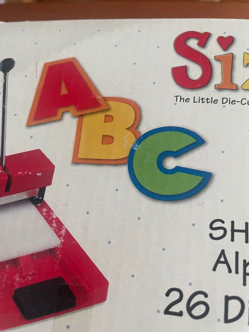 貴重sizzix シャドーボックス アルファベット 数字 記号 数字 レア