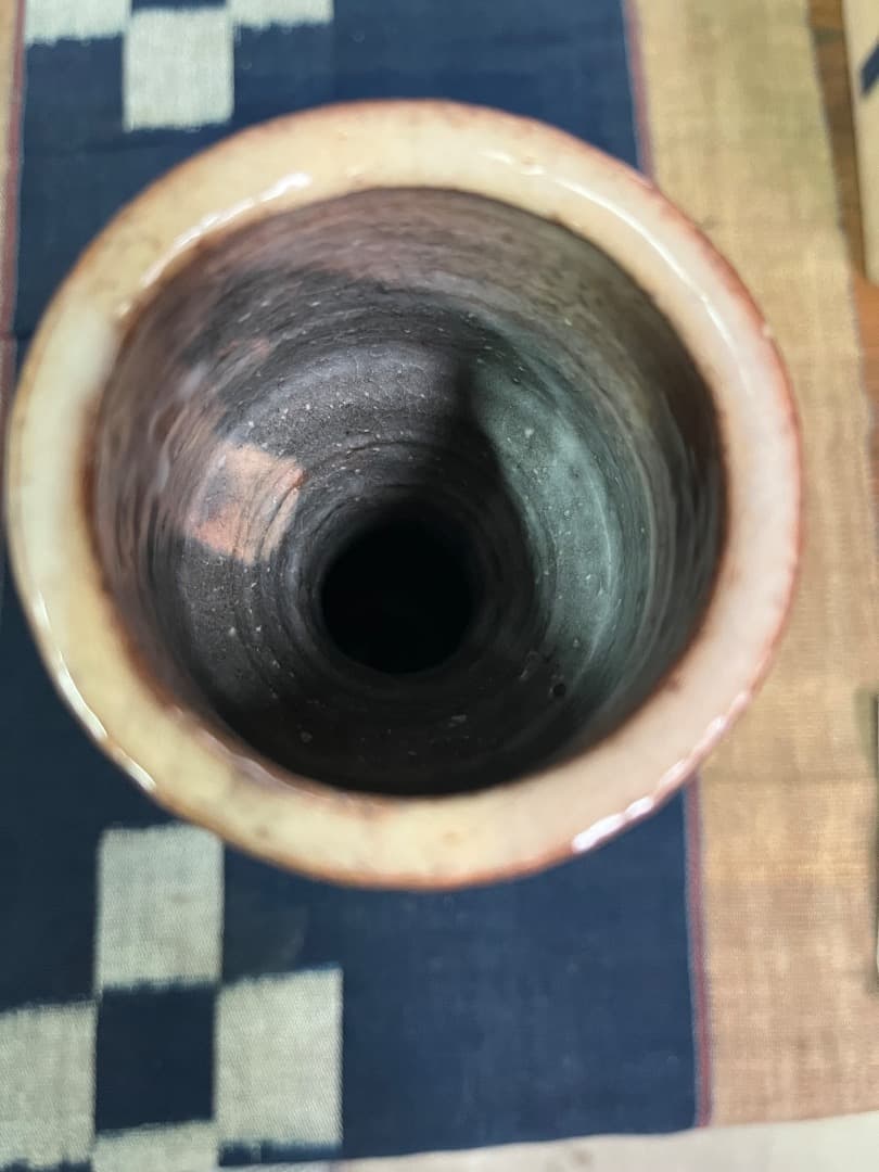 萩焼　大和保男　陶器　花瓶