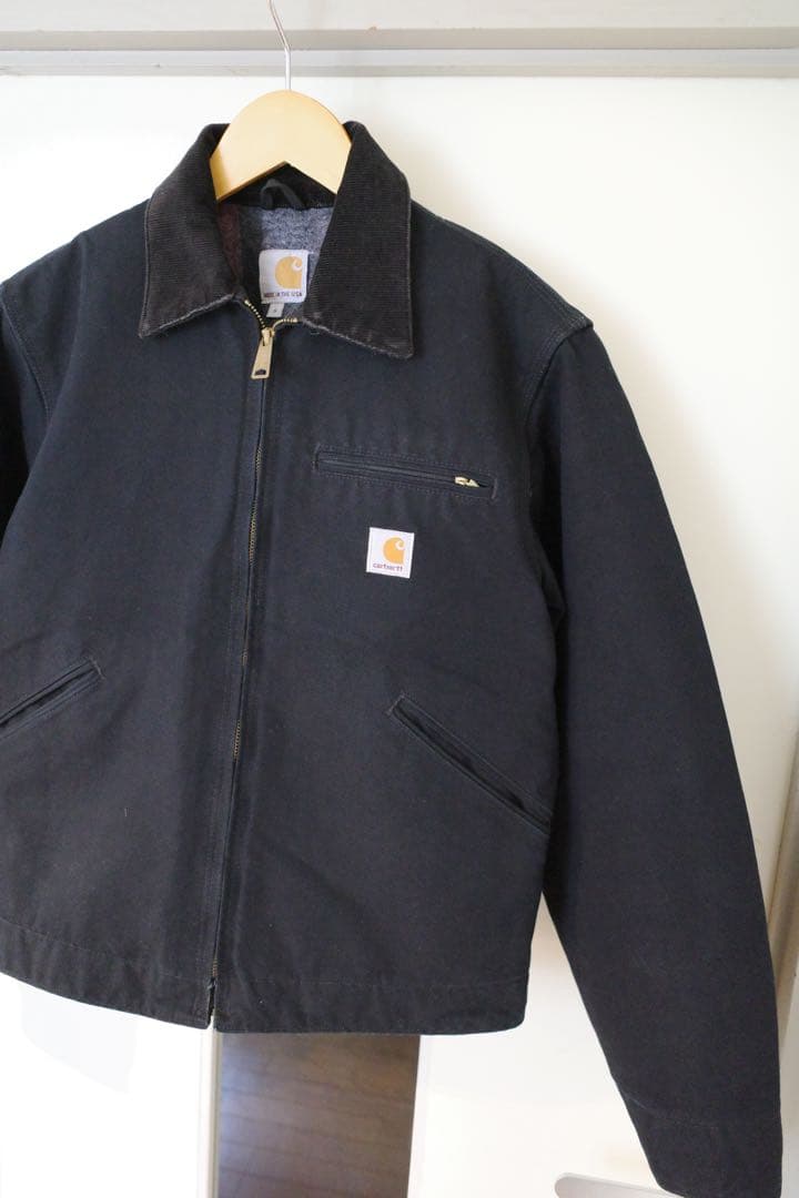 Carhartt デトロイトジャケット　ブラック　アメリカ製　ほぼ未使用