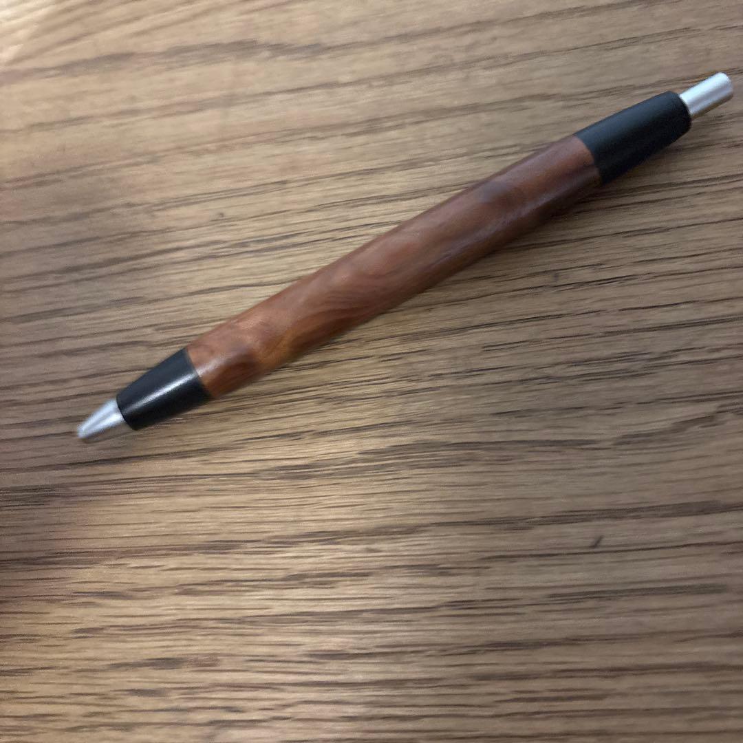 野原工芸 肥松金蘭杢 ボールペン 栃縮杢のボールペン・ロータリー