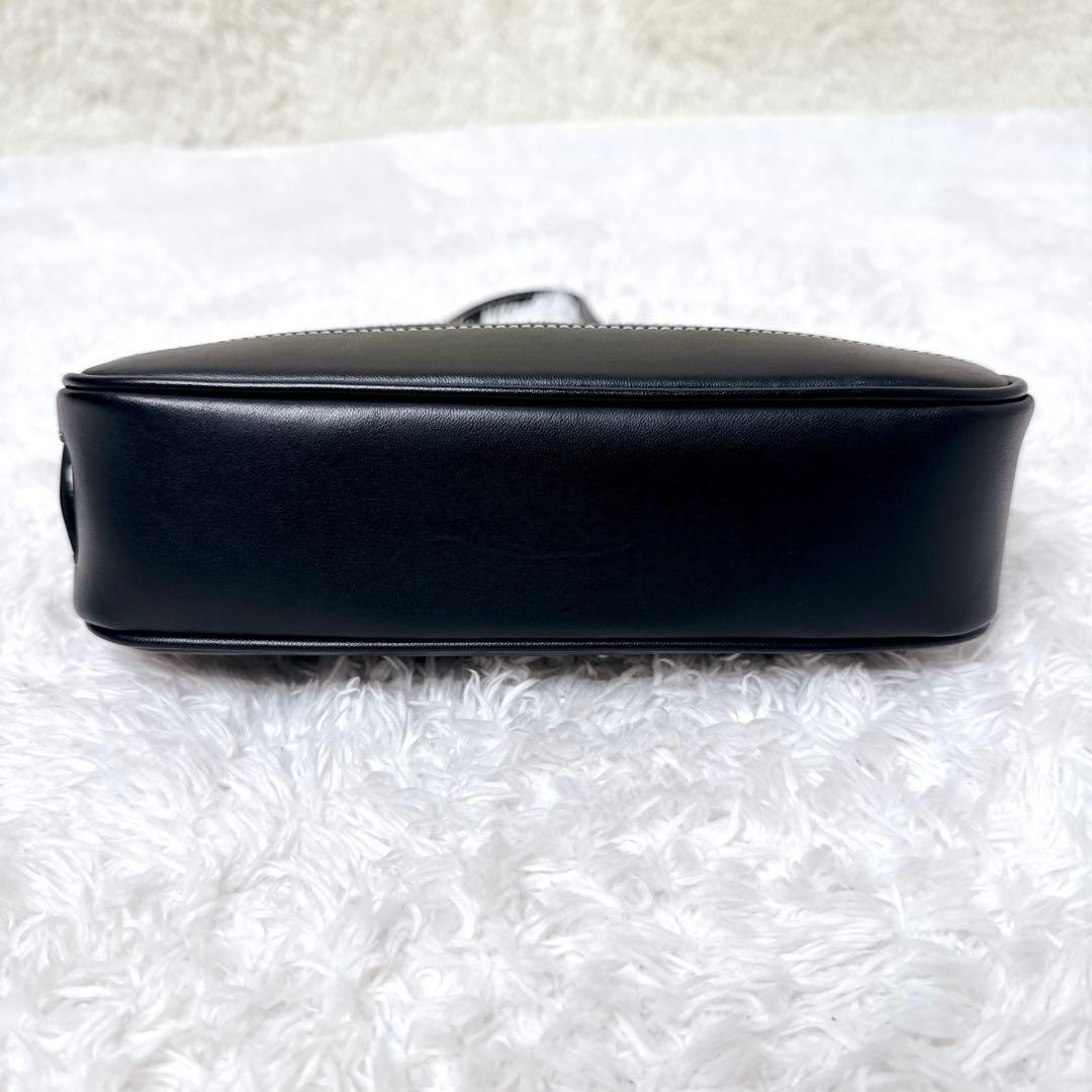 極美品✨コーチ アクセサリーポーチ キャンバス レザー ブラック シグネチャー