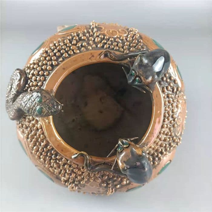 大清乾隆蛇鼠銭缶 鎮宅 聚宝盆 工芸品 美術品 置物