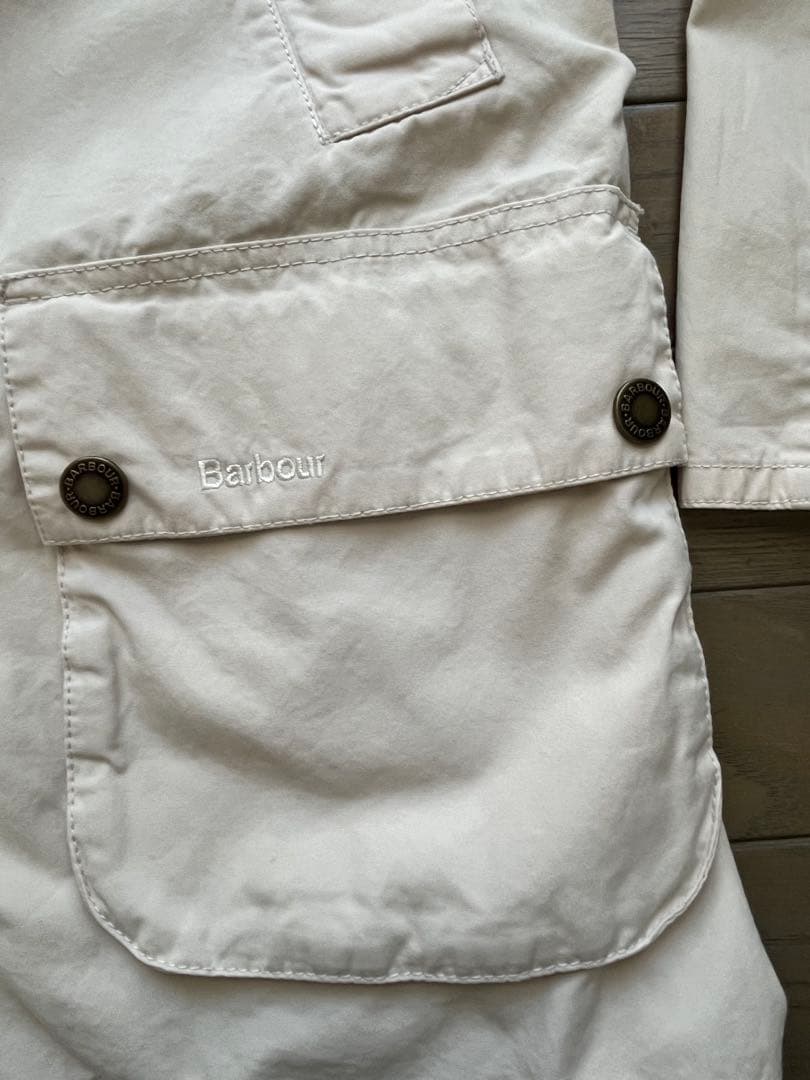 Barbour ホワイト カジュアルジャケット M
