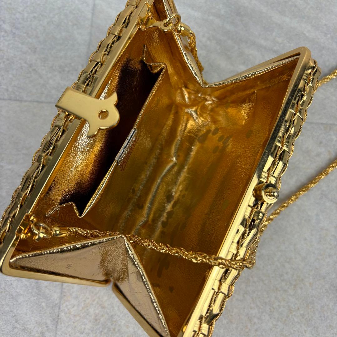 希少 RODO別注 WAKO ワコウ ゴールドメタリック パーティーバッグ