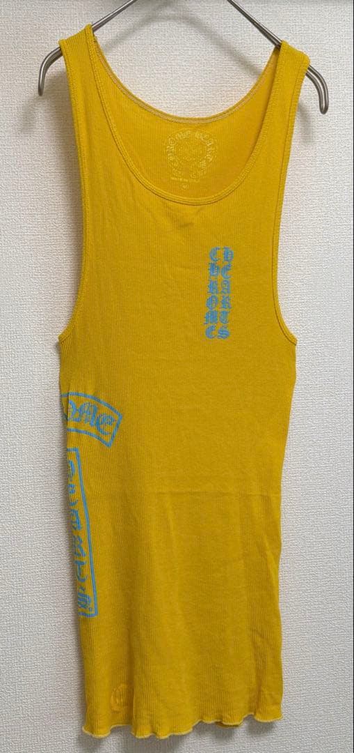 【希少 入手困難】クロムハーツ ロゴプリント タンクトップ