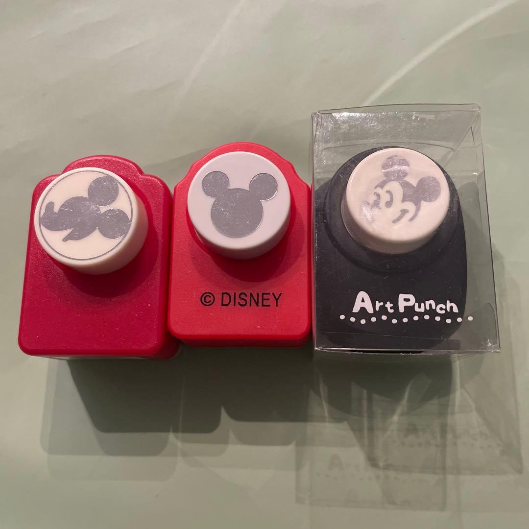 新品未使用】Mickey Mouse 90周年 限定 クラフトパンチ 3セット
