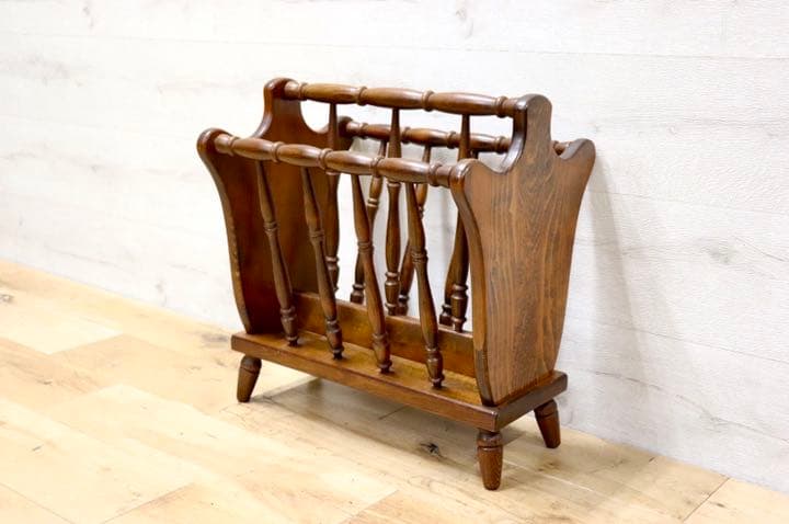 飛騨産業 キツツキ 木製雑誌ラック 50's ヴィンテージ 飛騨産業