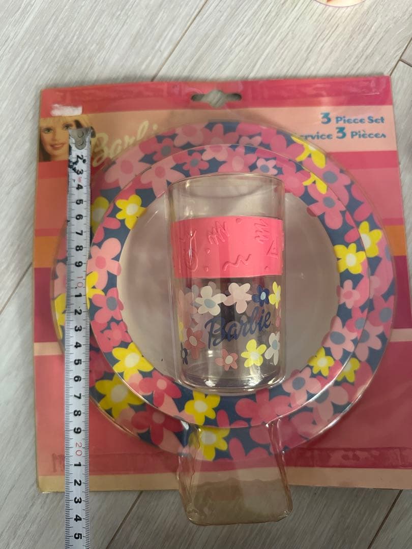 バービーBarbie食器セット ヴィンテージ プレート ピンクUSA