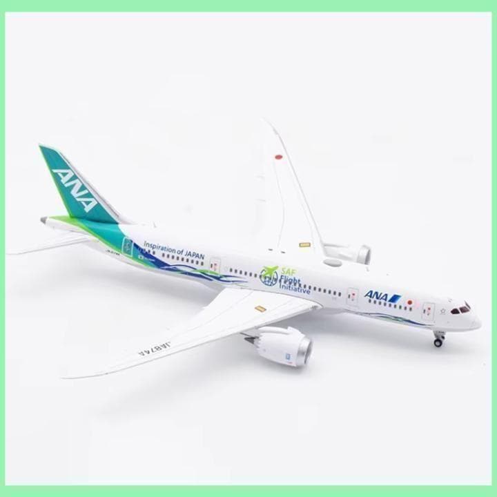 新品 ANA グリーンジェット Boeing787-8 1/400 スタンド付