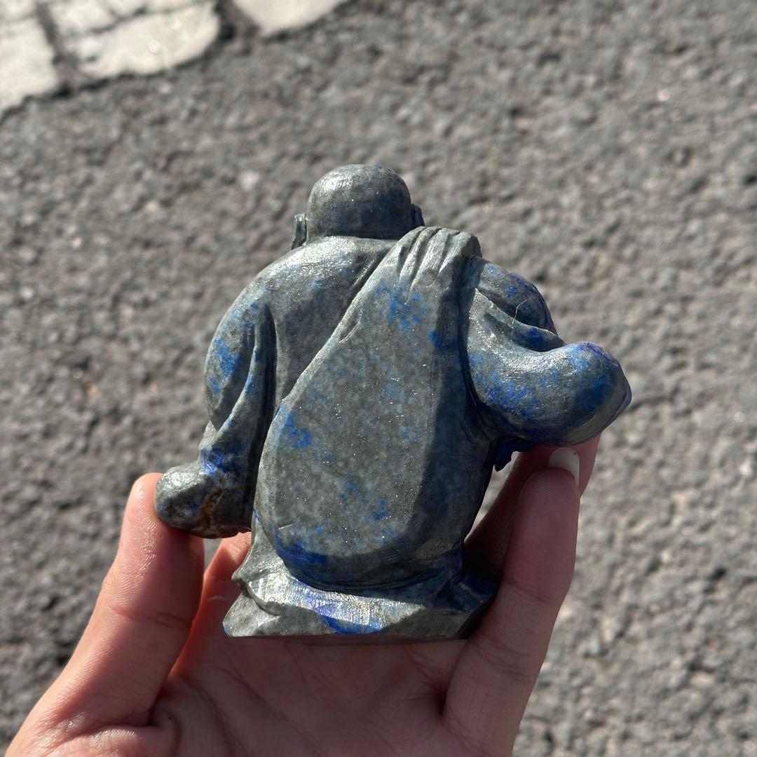 天然石ラピスラズリの大仏様 ご購入前に在庫確認必要G.94 楽天市場