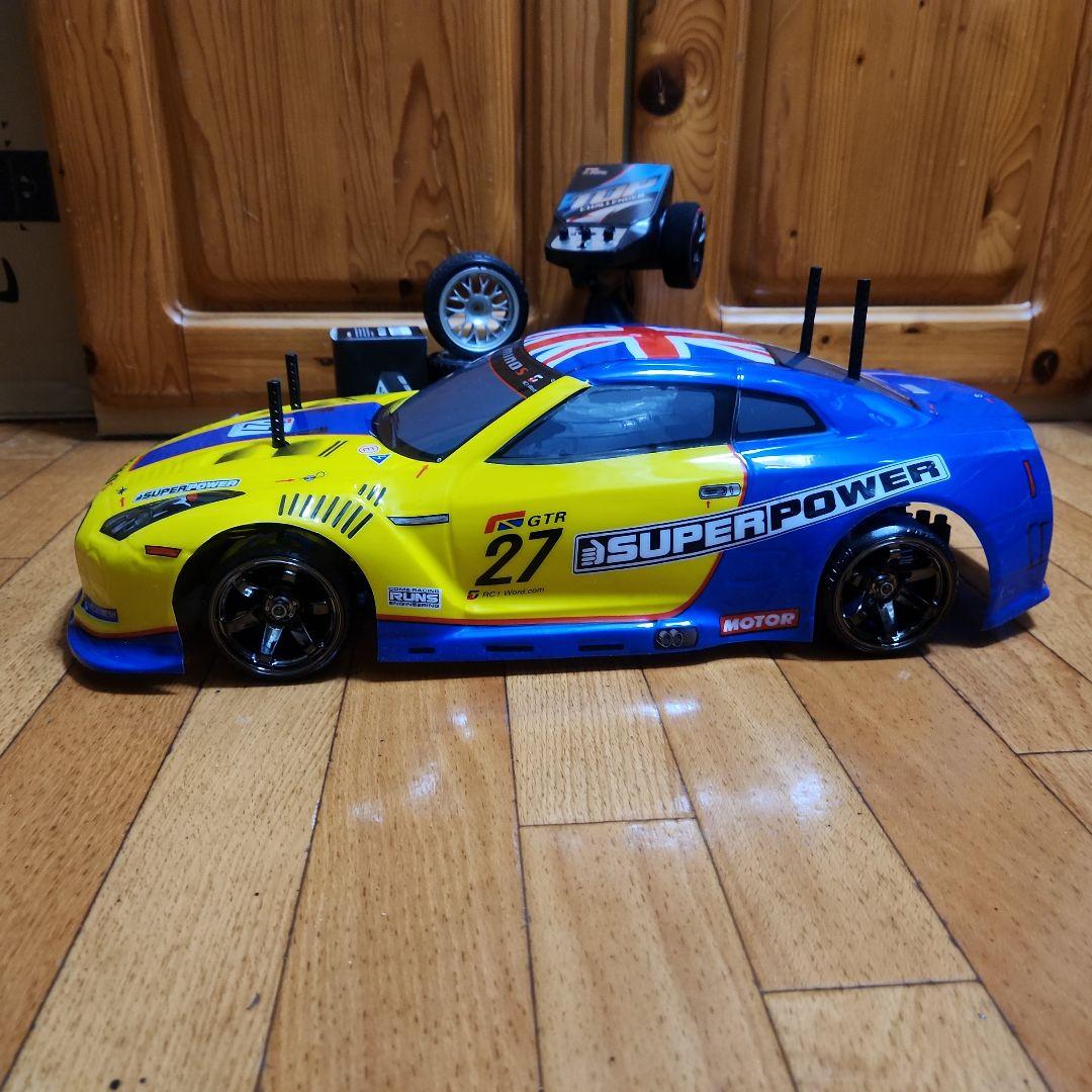 ■専用■　　タミヤ ドリフト ラジコン フルセット　TT01　黄色　35 ボディ