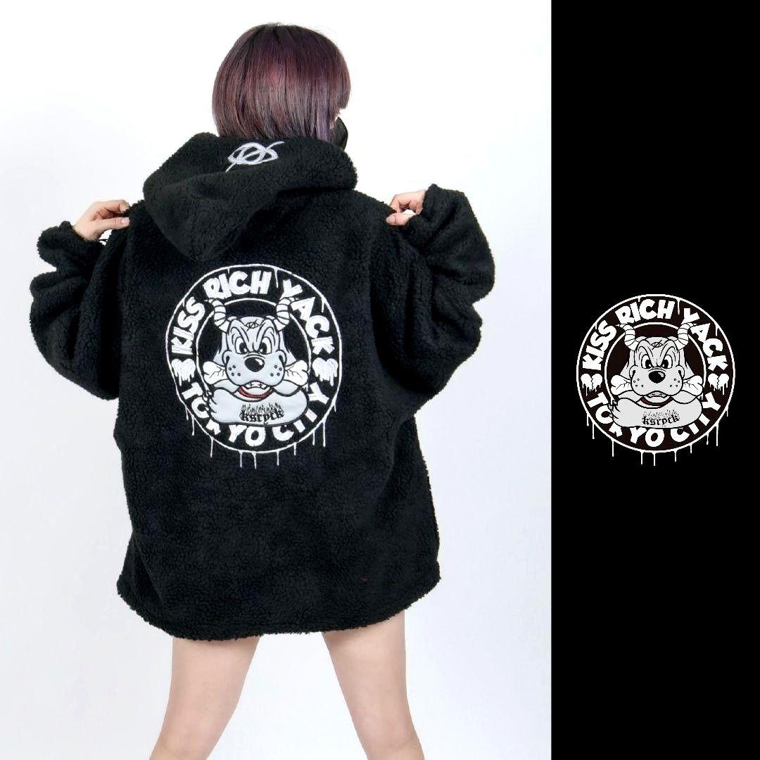 定価1万8000円 ガルフィー GALFY × KRY コラボ ボア パーカー